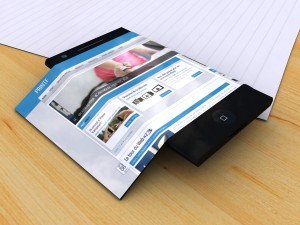 Concept d'iPhone 5 avec écran flexible