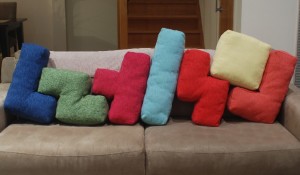 coussins tetris pour le salon canap canapé