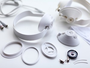 éléments du casque audio à imprimer en 3D 3D imprimante écouteur