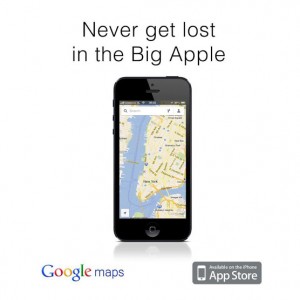 Google Maps de retour sur Apple Store et il vous aide a vous retrouver dans la grosse pomme qu'est New York avec un petit troll au passage 