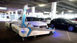 aeroport de Dusseldorf garer voiture robot