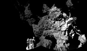 photo surface comete Crédits : ESA/Rosetta/Philae/ROLIS/DLR.